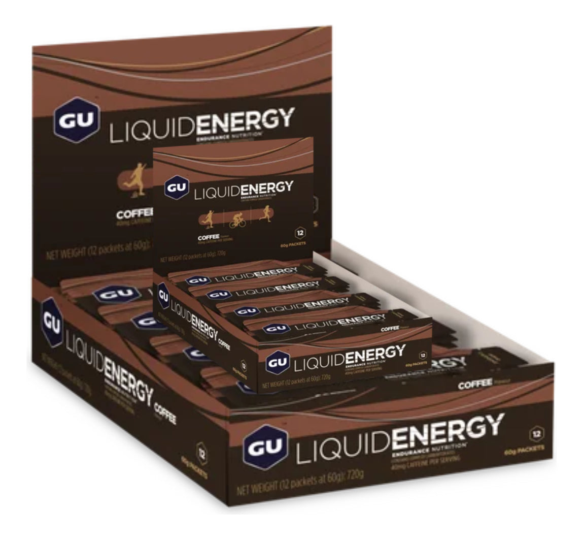 Gel Gu Energy Liquido Sabor Cafe Caja 12pz