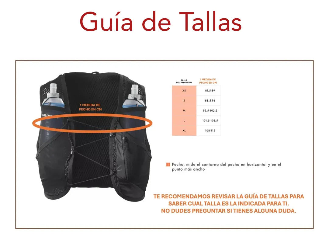 Chaleco Salomon Hidratación Ultramaraton Trail Y Unisex