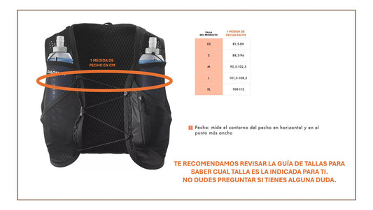 Chaleco Salomon Hidratación Para Trail Y Ultramaraton Unisex