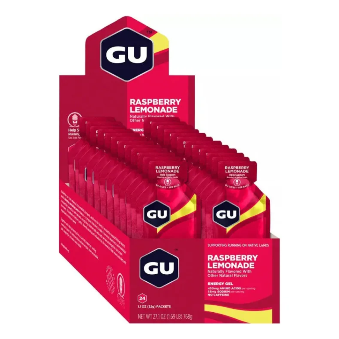 Gel Gu Energy Sabor Raspberry Lemonade 24 Sobres