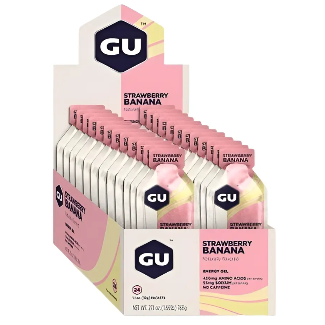Gel Gu Energy Sabor Strawberry Banana 24 Sobres