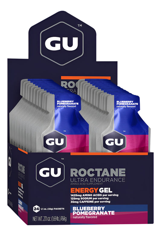 Caja de Gel Gu Roctane Energy Sabor Blueberry Pomegranate 24 Sobres