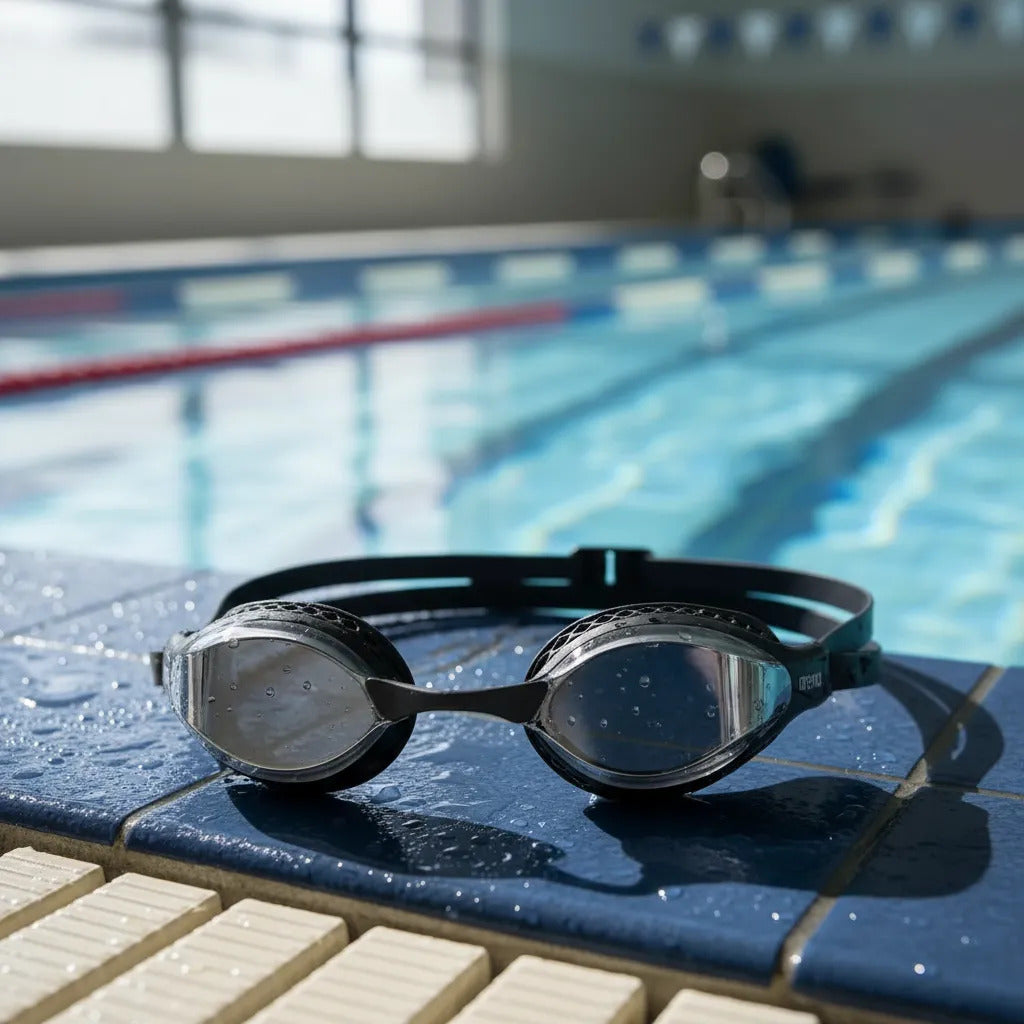 Goggles De Competencia Arena Airspeed Mirror Color Negro