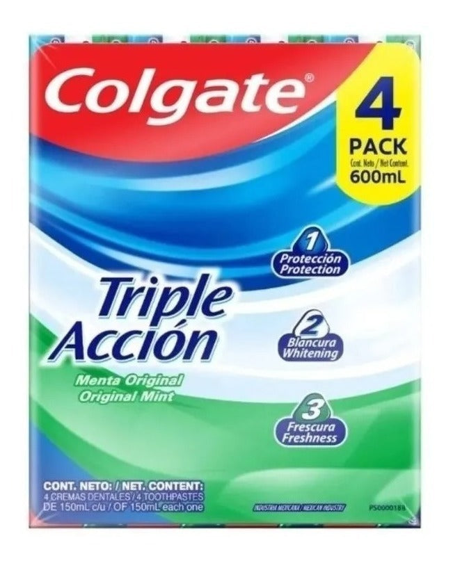 Pasta Dental Colgate Triple Accion 150ml 4pz