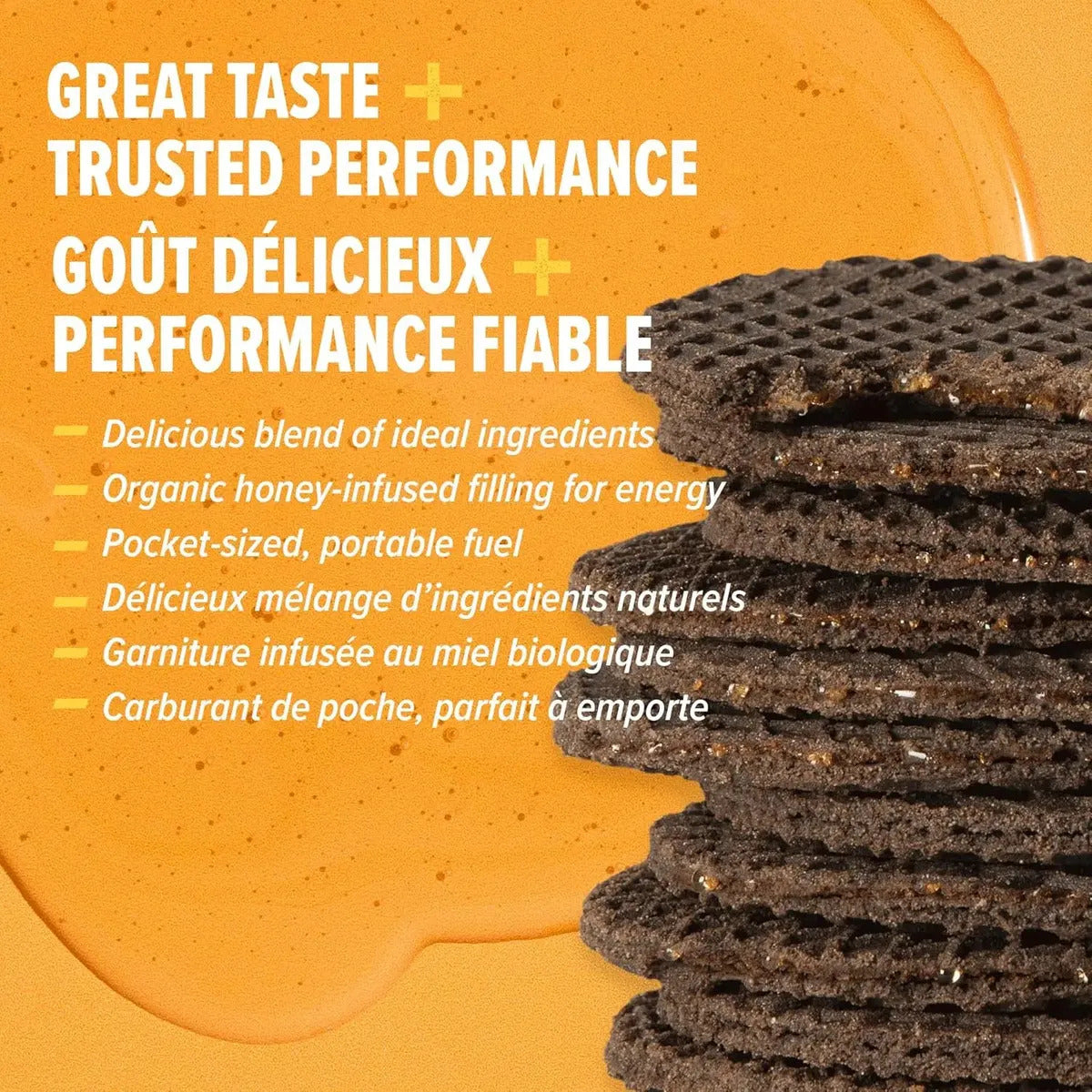 Waffles Honey Stinger Energético Sabor Cookies & Cream