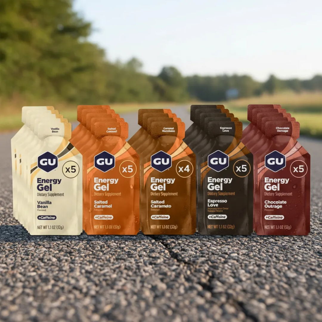 Gel Gu Con Cafeína Sabores Surtidos 24 Piezas