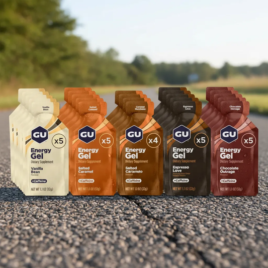 Gel Gu Con Cafeína Sabores Surtidos 24 Piezas