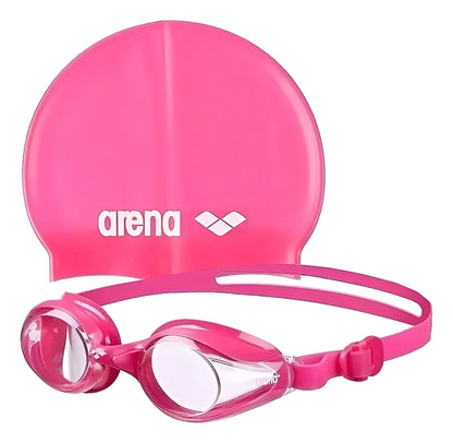 Set De Goggles Y Gorra Arena Para Natación Adulto Y Niño