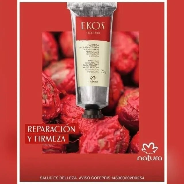 Crema Pulpa Hidratante Para Manos Ekos Ucuuba Natura