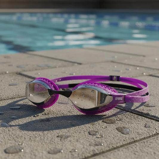 Goggles De Competencia Arena Airspeed Mirror Color Morado