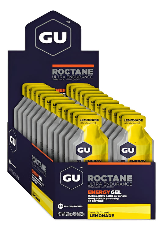 Caja de Gel Gu Roctane Energy Sabor Limonada 24 Sobres