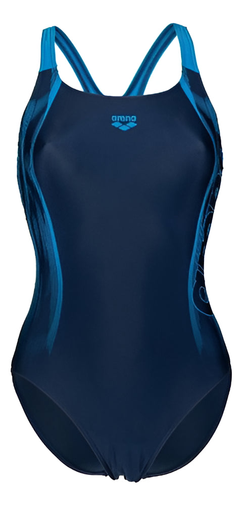 Traje De Baño Arena Natacion Mujer Corte Olympico Anticloro