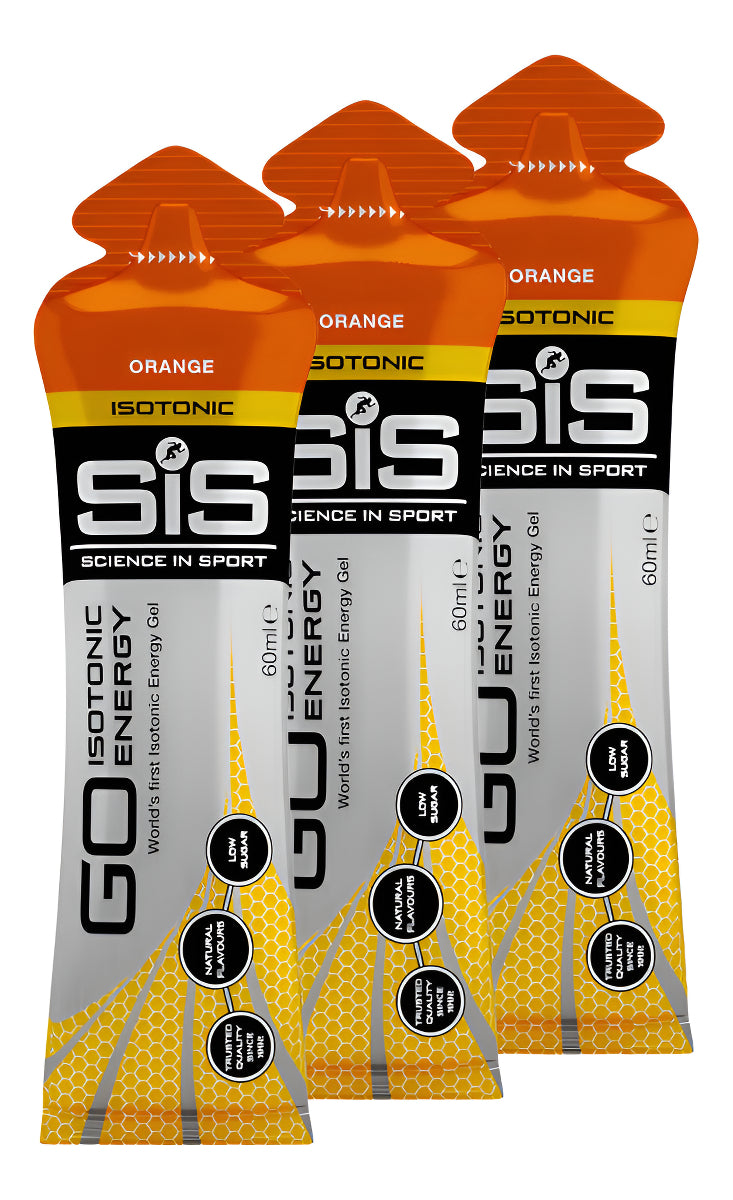 Gel Energético Sis Go Sin Cafeína 6  Pack Sabor Naranja