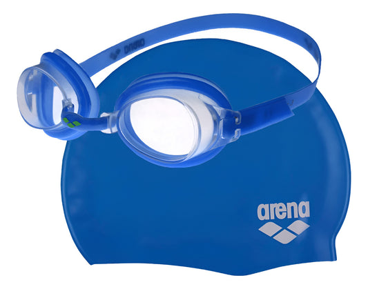 Set De Goggles Y Gorra Arena Para Natación Adulto