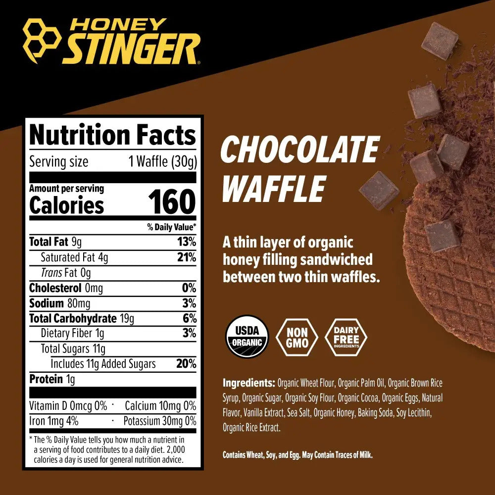 Waffles Honey Stinger Energético Sabor Cookies & Cream