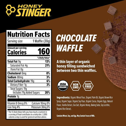 Waffles Honey Stinger Energético Sabor Cookies & Cream