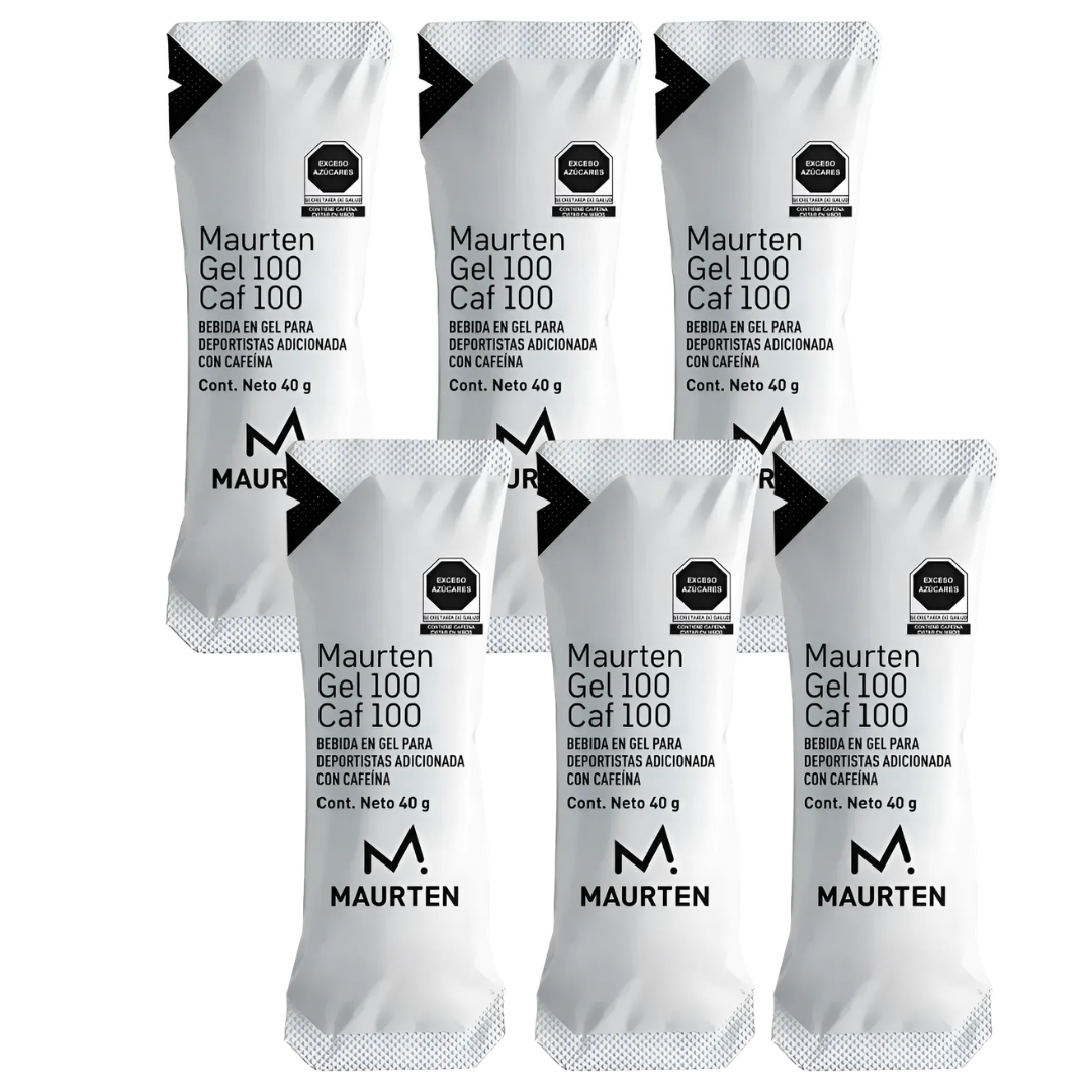Gel Maurten Gel 100 Cafeina 100mg Pack 6 Carbohidratos R. S.