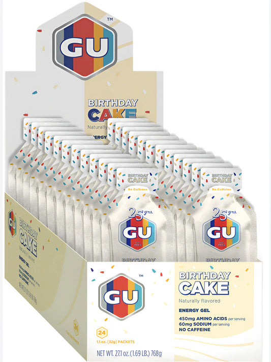 Gu Energy Gel 32grs Pack 24 Unidades Sabor Birthday Cake