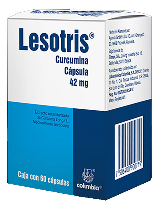 Lesotris Cápsula 42 Mg, 60 Cápsulas
