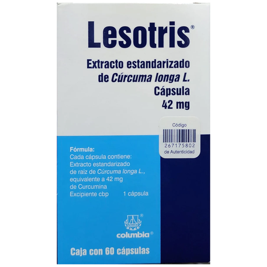 Lesotris Cápsula 42 Mg, 60 Cápsulas