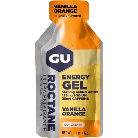 Caja de Gel Gu Roctane Energy Sabor Vanilla Orange 24 Sobres